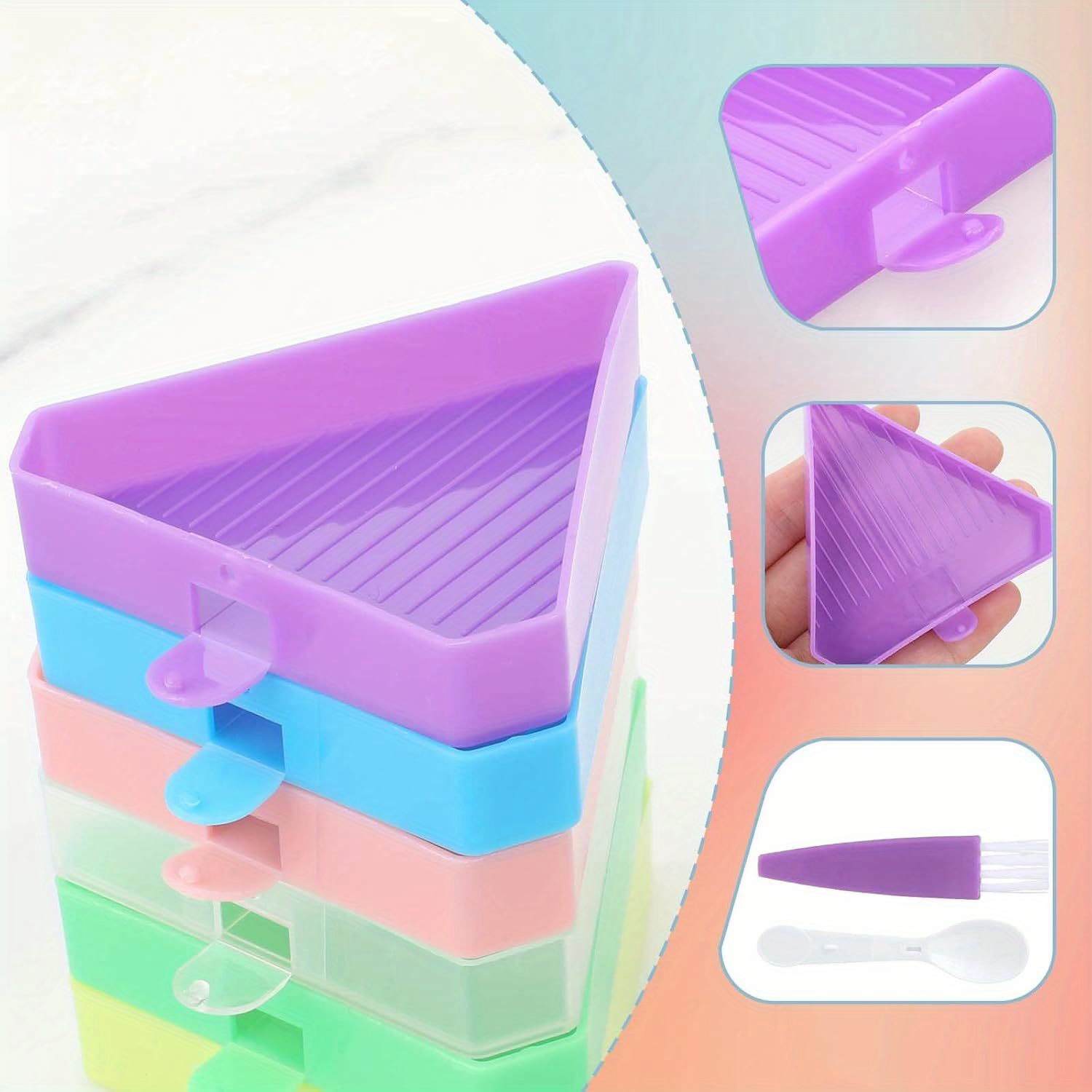 9PCS New Diamond Painting Tray - Diamond Painting Kit incelemesi ve fiyatı