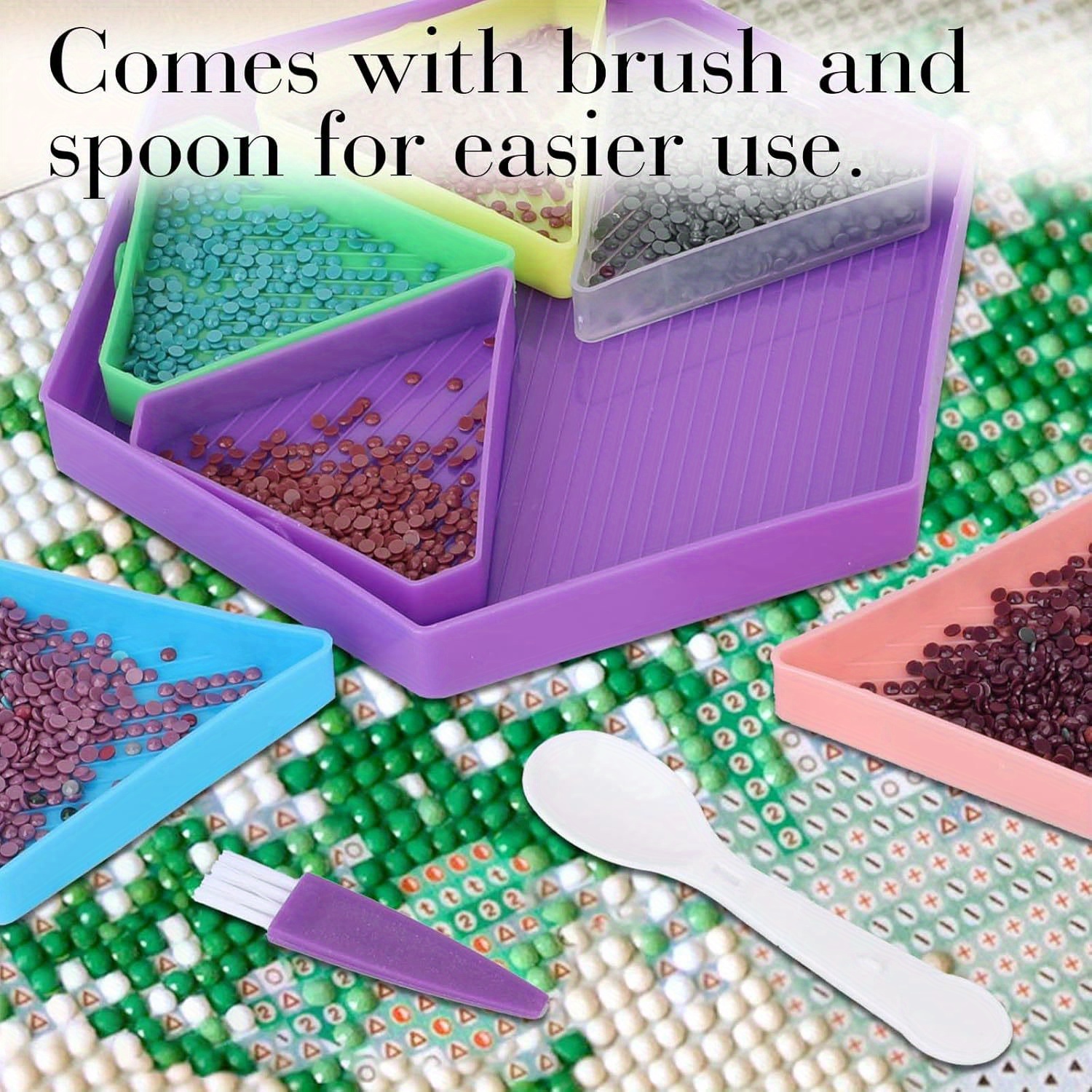 9PCS New Diamond Painting Tray - Diamond Painting Kit incelemesi ve fiyatı