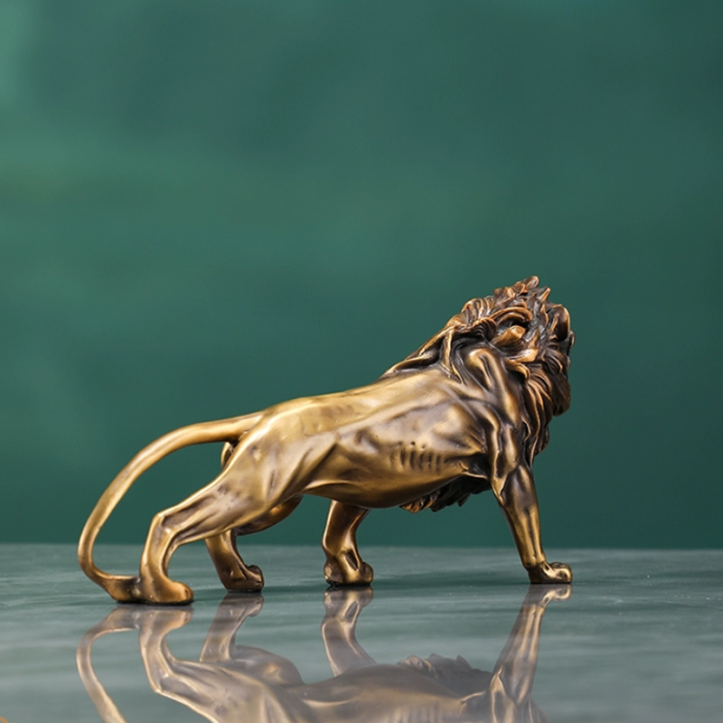 Copper Lion Sculpture Ornament - Art Craft Lion incelemesi ve fiyatı