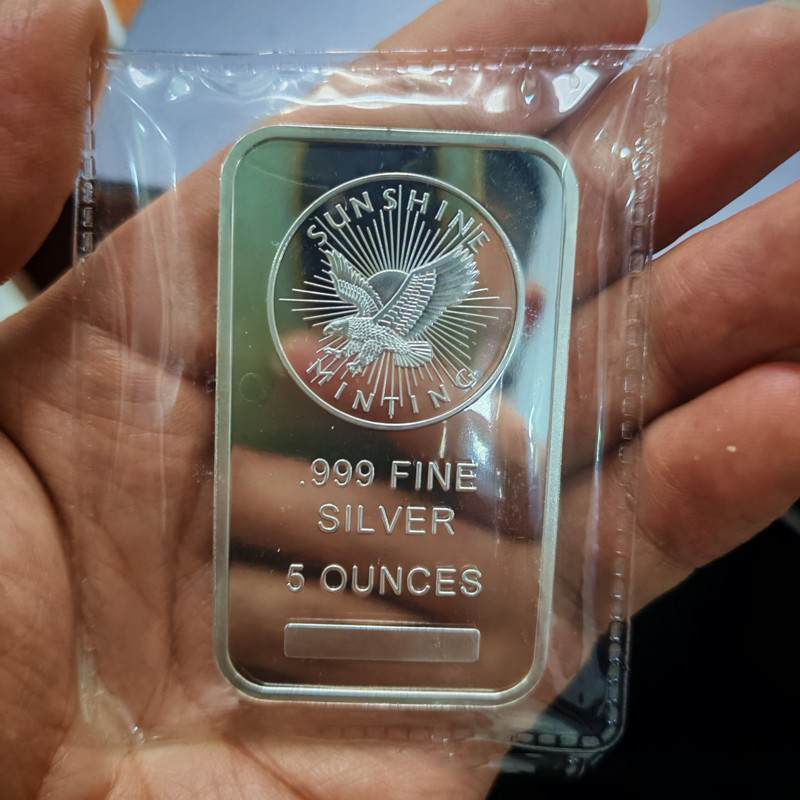 5 Oz Sunshine Minting Silver B - Art Craft Bar incelemesi ve fiyatı