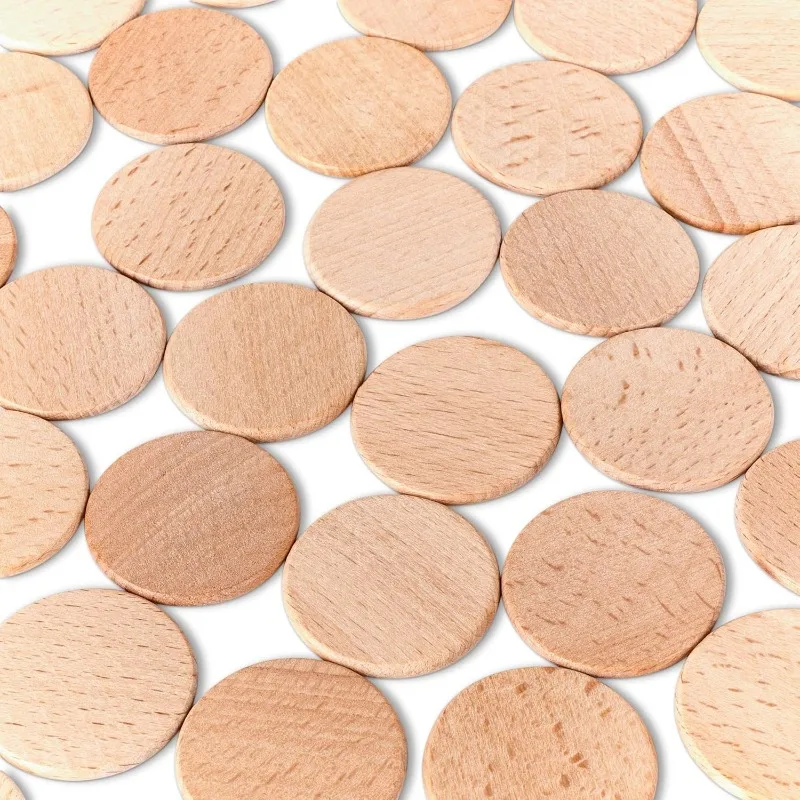 50PCS Round Unfinished Wood Cu - Art Craft Game incelemesi ve fiyatı