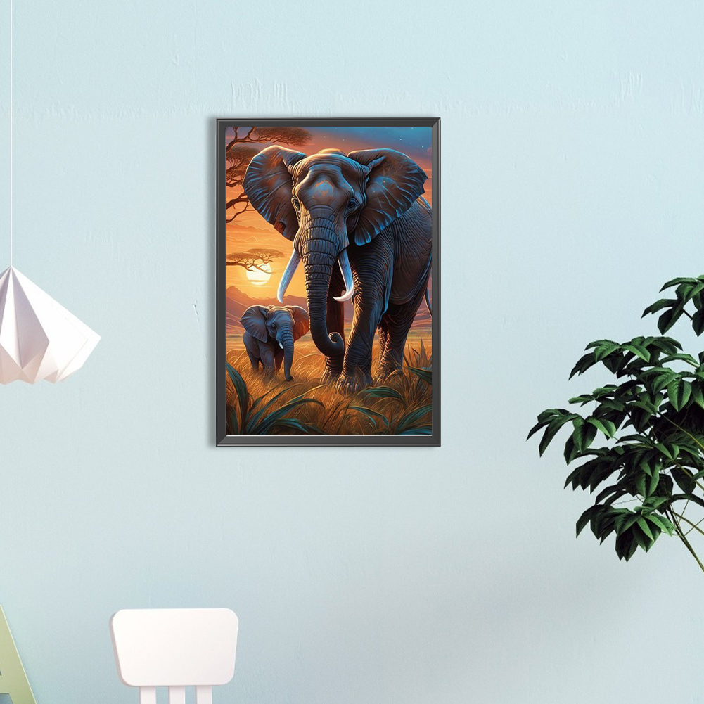 5D DIY Full Round Drill Diamon - Art Craft Elephant incelemesi ve fiyatı