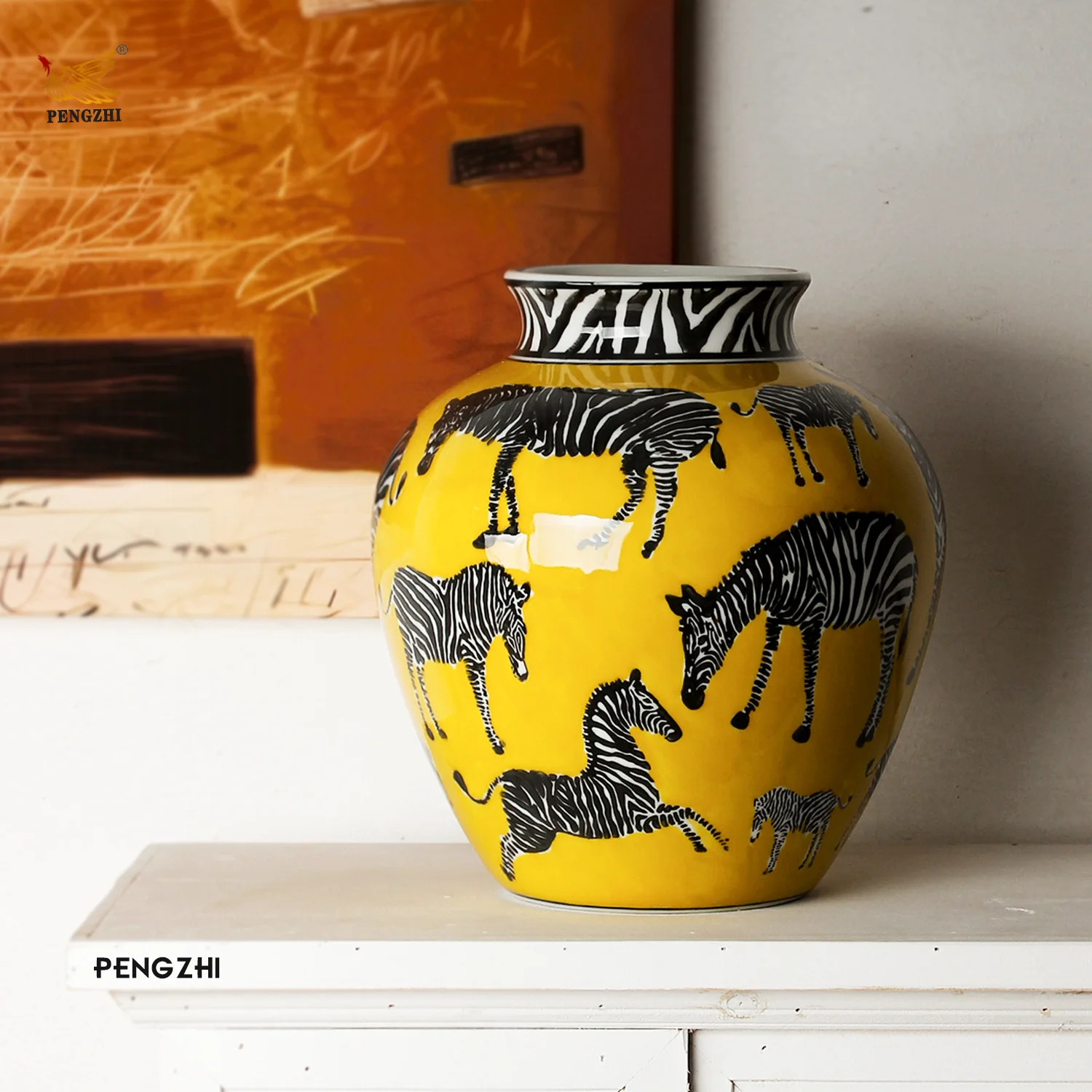 Ceramic Vase Zebra Pattern Vin - Art Craft Zebra incelemesi ve fiyatı