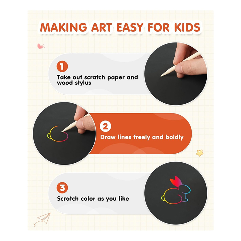 AS96-Scratch Paper Art Crafts  - Art Craft Game incelemesi ve fiyatı