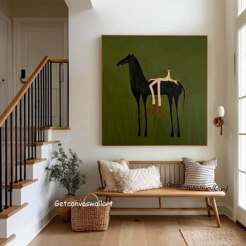 Modern Abstract Western Horse  - Art Craft Toys incelemesi ve fiyatı