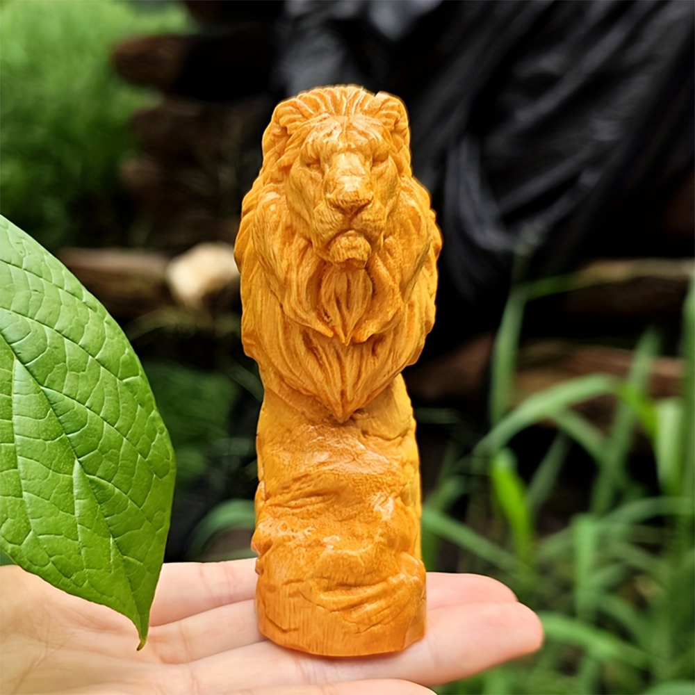 Forest-Style Wooden Lion Head  - Art Craft Lion incelemesi ve fiyatı