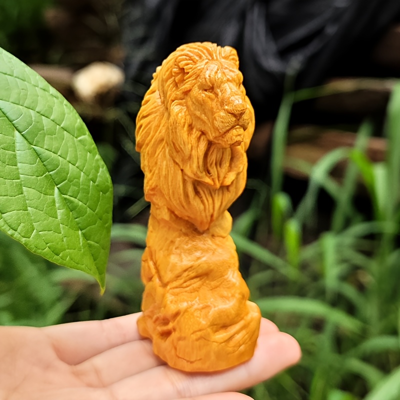 Forest-Style Wooden Lion Head  - Art Craft Lion incelemesi ve fiyatı