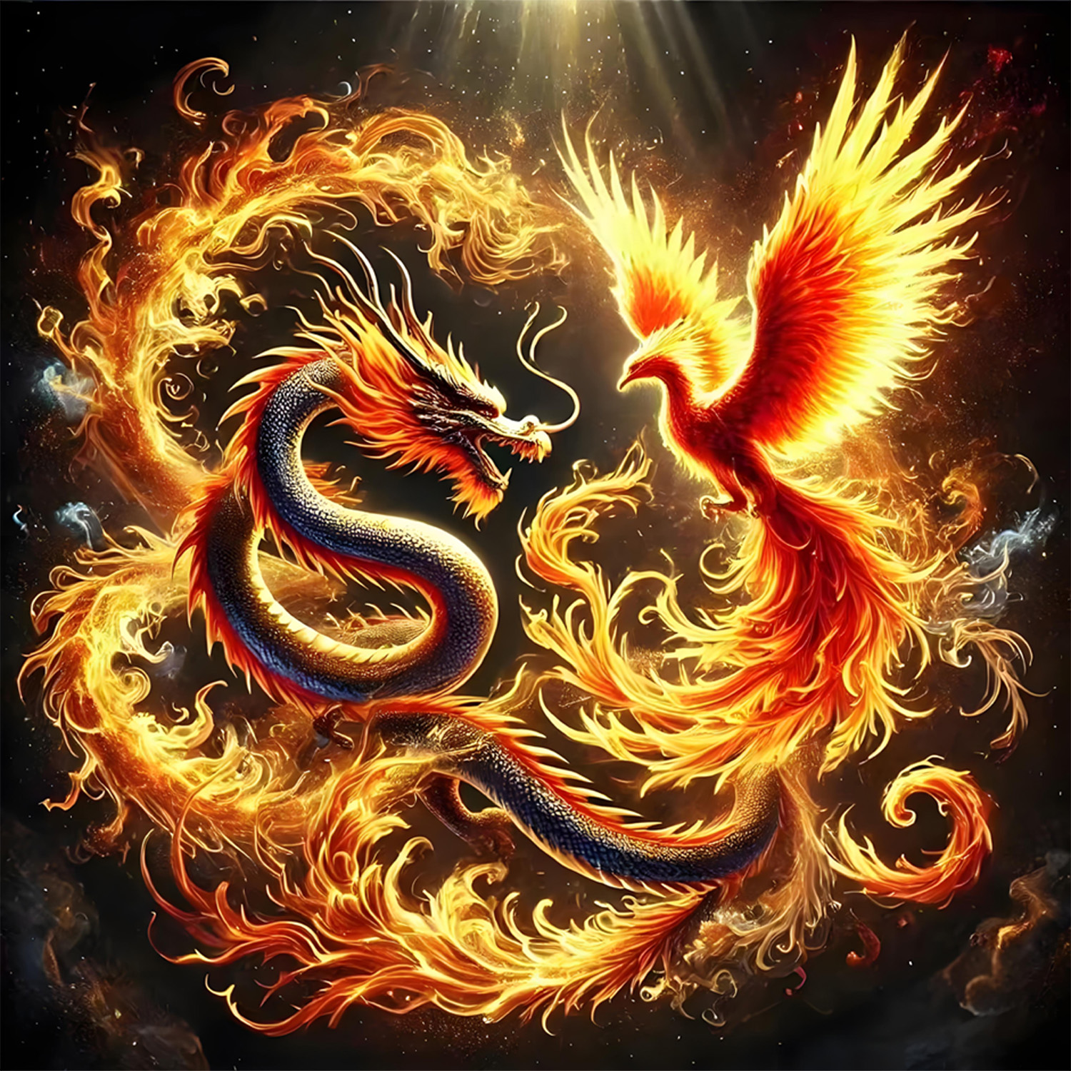 Dragon and Phoenix Pattern DIY - Chinese Art Craft incelemesi ve fiyatı