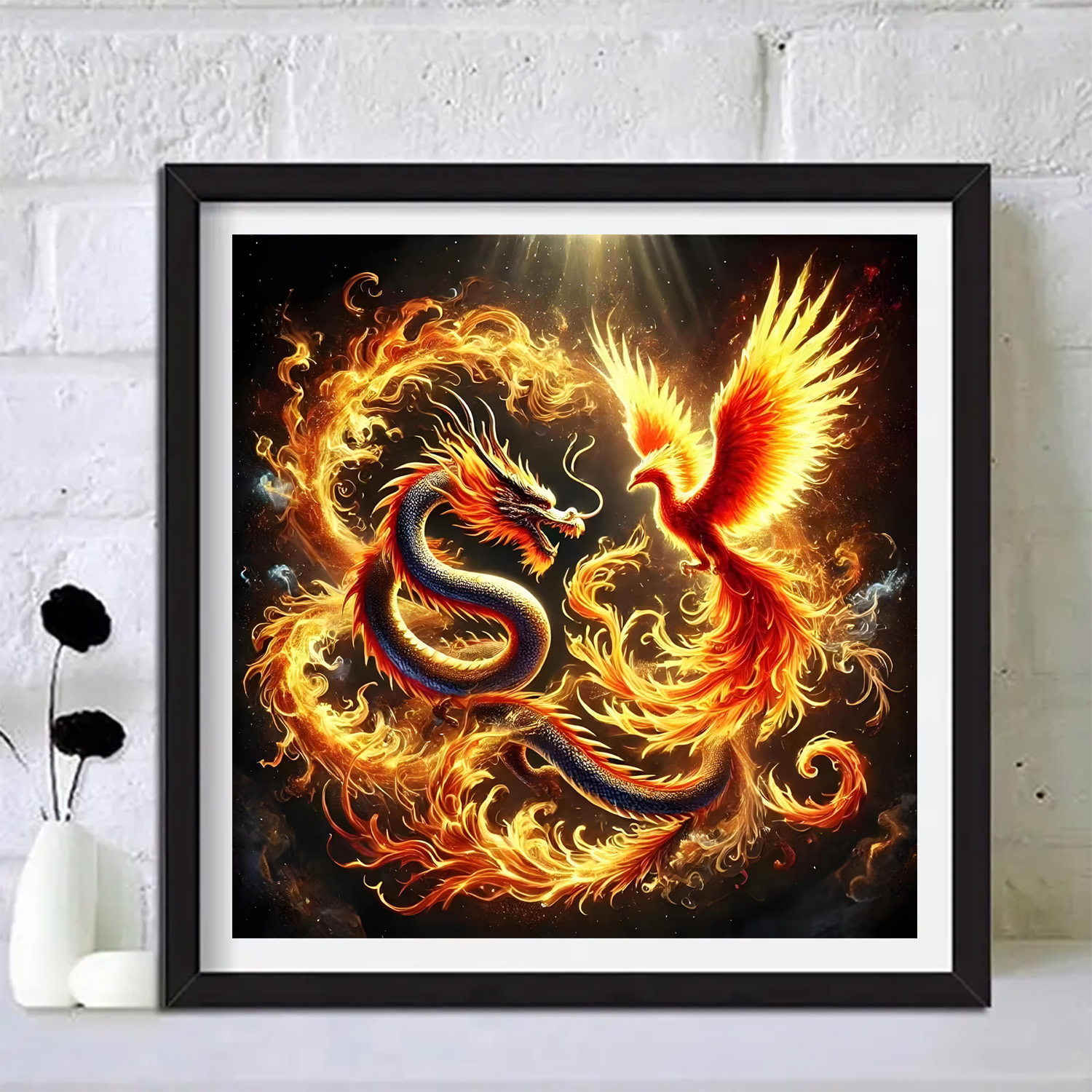 Dragon and Phoenix Pattern DIY - Chinese Art Craft incelemesi ve fiyatı