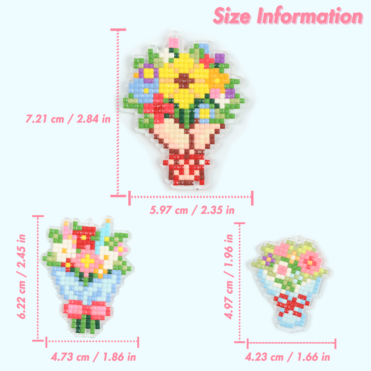 FOREVER YOUNG 3PCS Bouquet Acr - Diamond Painting Kit incelemesi ve fiyatı