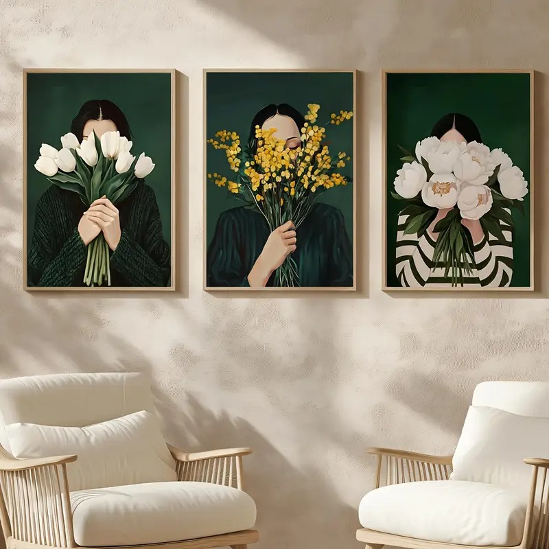 Green Abstract Figures Canvas  - Art Craft Toys incelemesi ve fiyatı