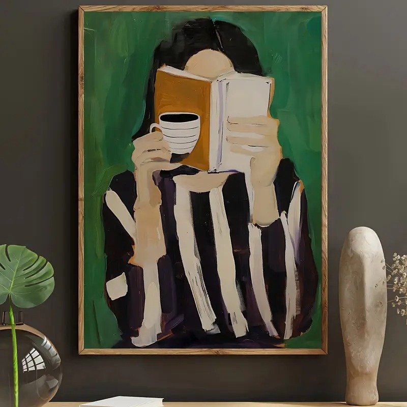 Green Abstract Figures Canvas  - Art Craft Toys incelemesi ve fiyatı