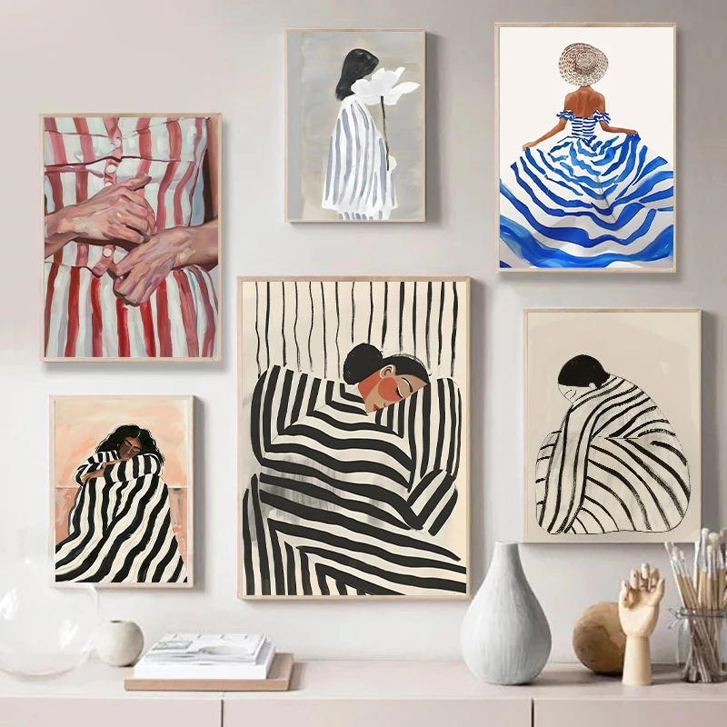 Fashion  Abstract Stripe Woman - Art Craft Toys incelemesi ve fiyatı
