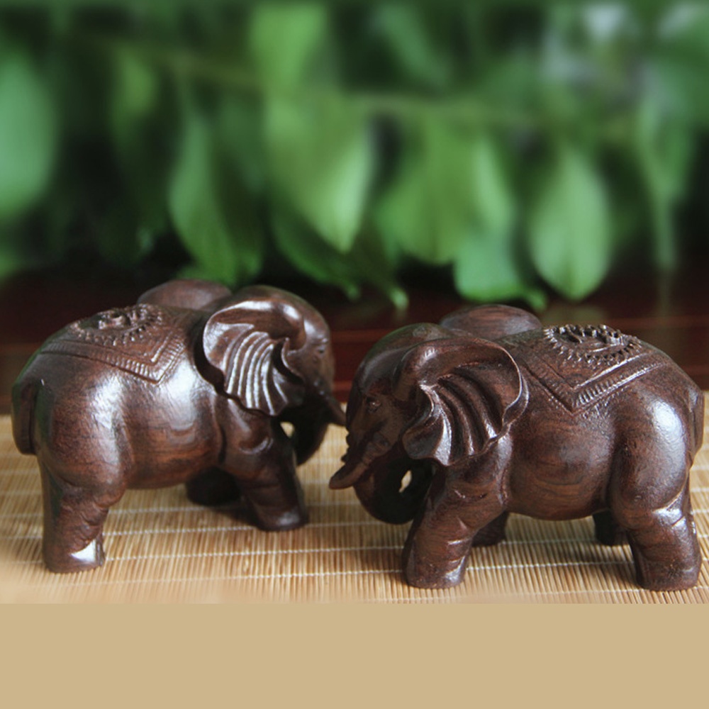 Wooden Elephant Sculpture Deco - Art Craft Elephant incelemesi ve fiyatı