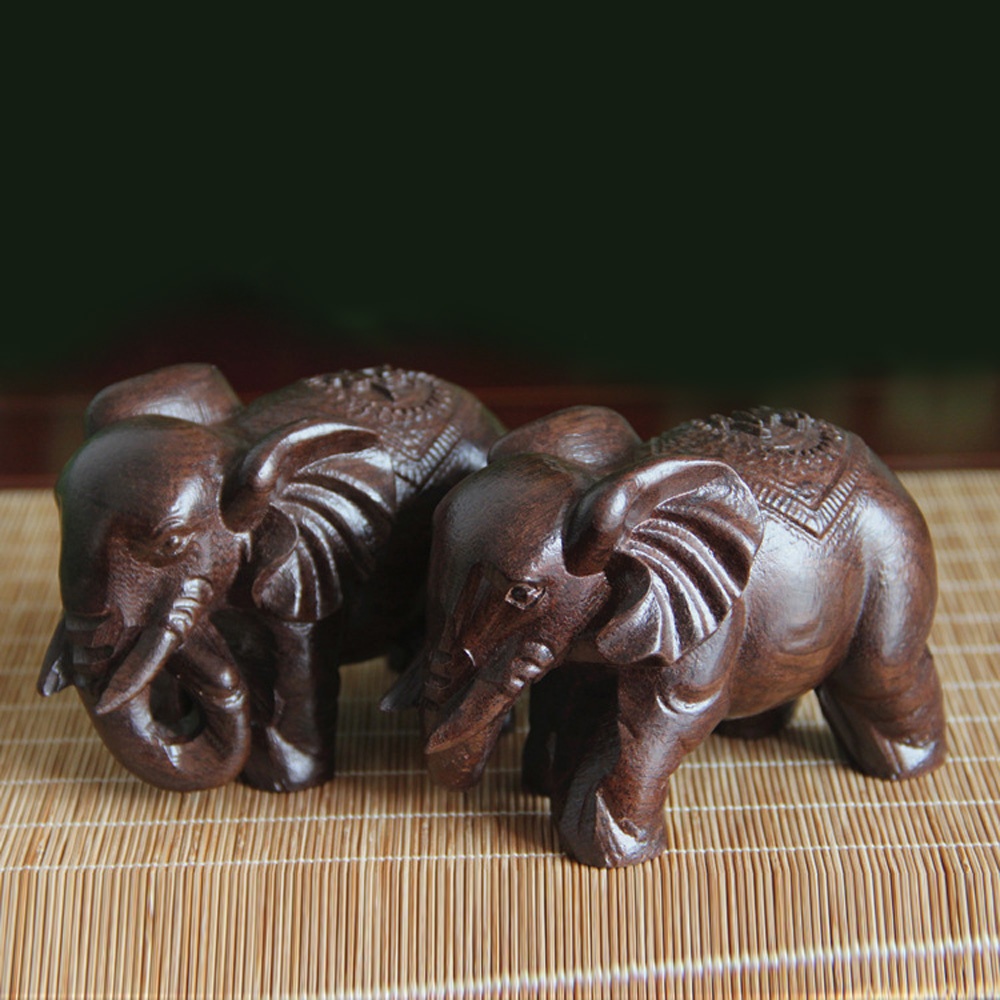 Wooden Elephant Sculpture Deco - Art Craft Elephant incelemesi ve fiyatı