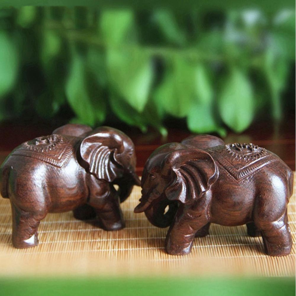 Wooden Elephant Sculpture Deco - Art Craft Elephant incelemesi ve fiyatı